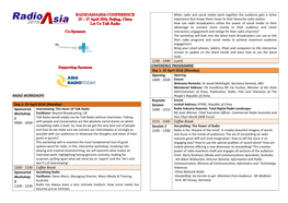 RADIOASIA2016 CONFERENCE 25 – 27 April 2016, Beijing, China