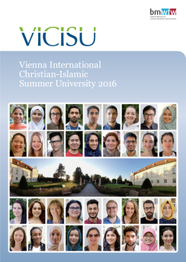 Vienna International Christian-Islamic Summer University 2016 ◊ Programme