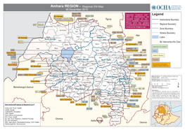 Amhara REGION - Regional 3W Map 06 December 2010