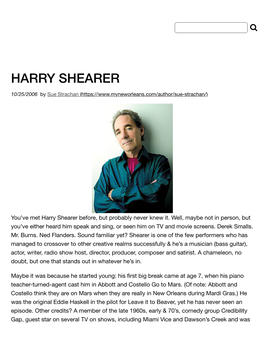 Harry Shearer