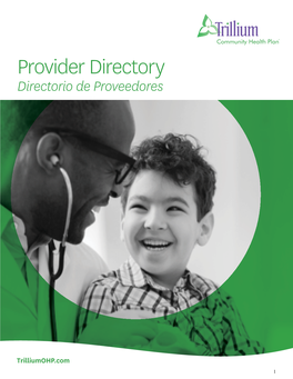 Provider Directory Directorio De Proveedores