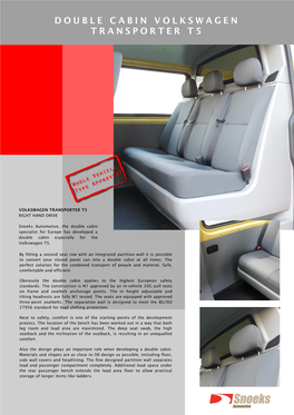 Double Cabin Volkswagen Transporter T5