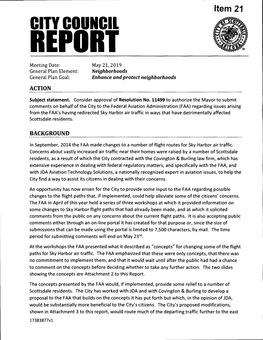 Etnenirii REPORI Meeting Date: May 21, 2019 General Plan Element; Neighborhoods General Plan Goal: Enhance and Protect Neighborhoods ACTION