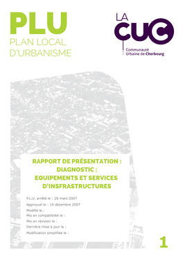 Rapport De Présentation : Diagnostic : Equipements Et Services D’Insfrastructures