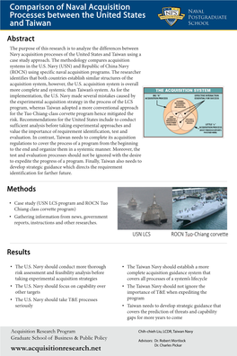 Comparison of Naval Acquisition Processes Between the United