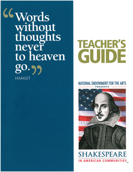 Shakespeare in American Communities Tm Teacher's Guide