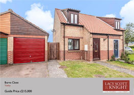 Guide Price £215,000 4 Burns Close | Yaxley | Eye | Suffolk | IP23 8DD