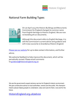 National Farm Building Types