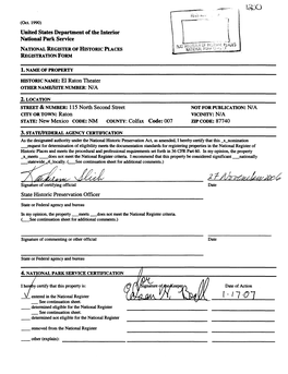 National Register of Historic Places Registration Form