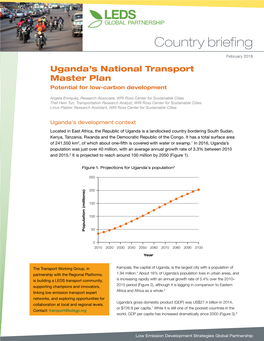 Uganda's National Transport Master Plan