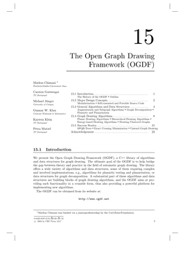 The Open Graph Drawing Framework (OGDF)