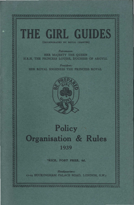 The Girl Guides (Incorporated by Royal Charter)