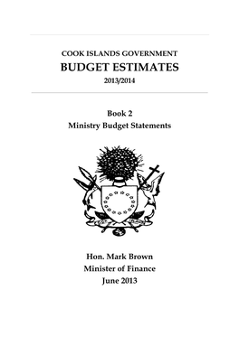 Cook Islands Government Budget Estimates 2013/2014