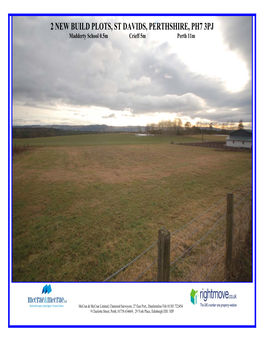 2 New Build Plots St Davids, Madderty Perthshire, Ph7