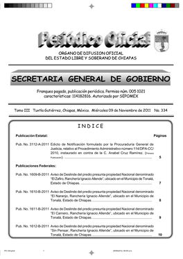 Secretaria General De Gobierno