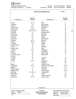 (U 338-E) Cancelling Revised Cal. PUC Sheet No