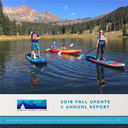 2018 Fall Update & Annual Report