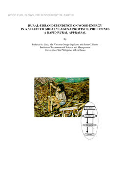 Iii. Rural Urban Dependence on Wood Energy in a Selected Area in Laguna