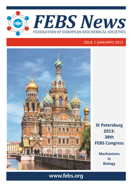 St Petersburg 2013: 38Th FEBS Congress