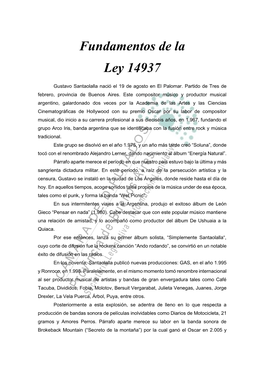 Fundamentos De La Ley 14937