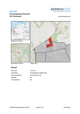 Gewerbegebiet Simmerath (No. 092), Simmerath , Städteregion Aachen