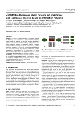 JEPETTO: a Cytoscape Plugin for Gene Set Enrichment And