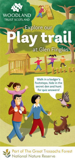 Explore Our Play Trail at Glen Finglas