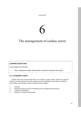 The Management of Cardiac Arrest
