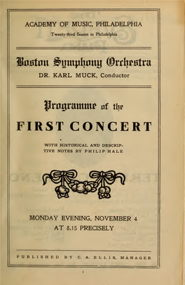 Boston Symphony Orchestra Concert Programs, Season 27,1907-1908, Trip