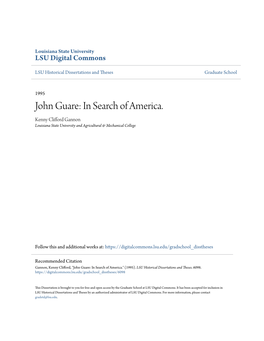John Guare: in Search of America