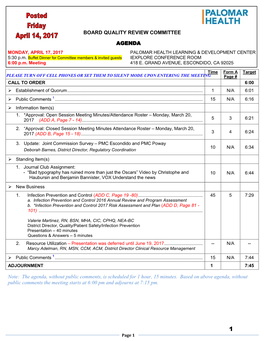 Board Quality Review Committee