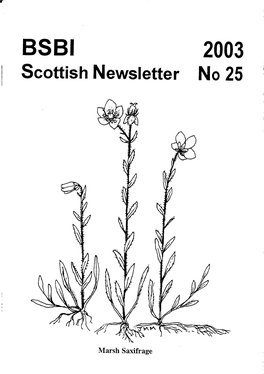 BSBI 2003 Scottish Newsletter No 25