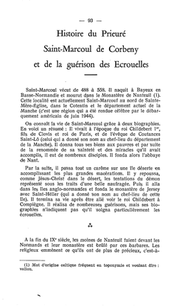 Histoire Du Prieur6 Saint-Marcoul De Corbeny Et De La Guérison Des Ecrouelles