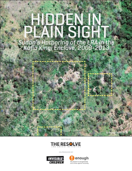 Sudan's Harboring of the LRA in the Kafia Kingi Enclave, 2009-2013