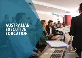 AUSTRALIAN EXECUTIVE EDUCATION Cover Image Image Courtesy of AGSM@UNSW Business School