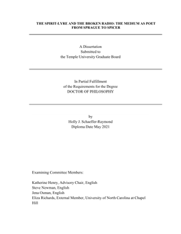 A Dissertation Submitted to the Temple University Graduate Board