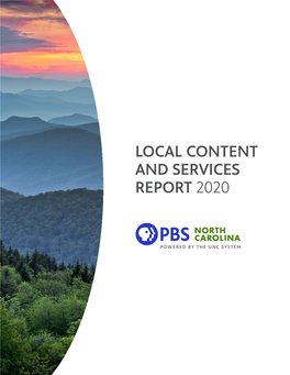 Local Content and Services Report 2020 Local Content and Services Report 2020