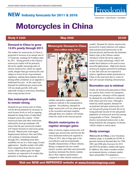 Motorcycles in China