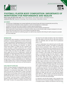 Football Player Body Composition