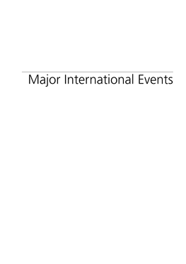 Major International Events DIPLOMATIC BLUEBOOK 2006