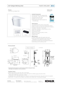 Veil® Intelligent Wall Hung Toilet