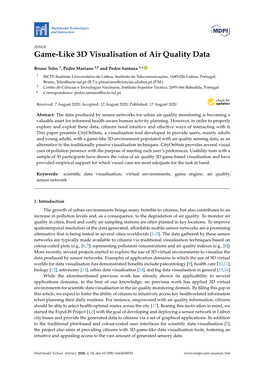 Game-Like 3D Visualisation of Air Quality Data
