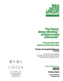 Living out the LARCUM Covenant