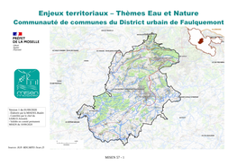 Enjeux Territoriaux – Thèmes Eau Et Nature Communauté De Communes Du District Urbain De Faulquemont