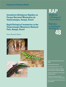 Inventários Biológicos Rápidos No Parque