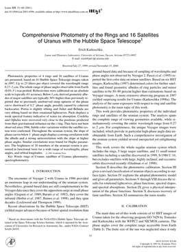 Comprehensive Photometry of the Rings and 16 Satellites of Uranus with the Hubble Space Telescope1