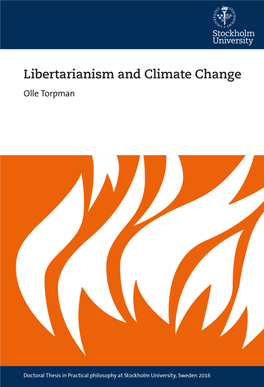 Libertarianism and Climate Change