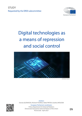Study on Digital Technologies As a Means of Repression and Social Control