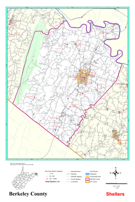 Shelters: 34 Local Road WV County 0 1 2 4