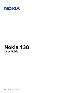 Nokia 130 User Guide